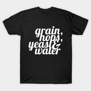 The Home Brewer's Ingredient List T-Shirt